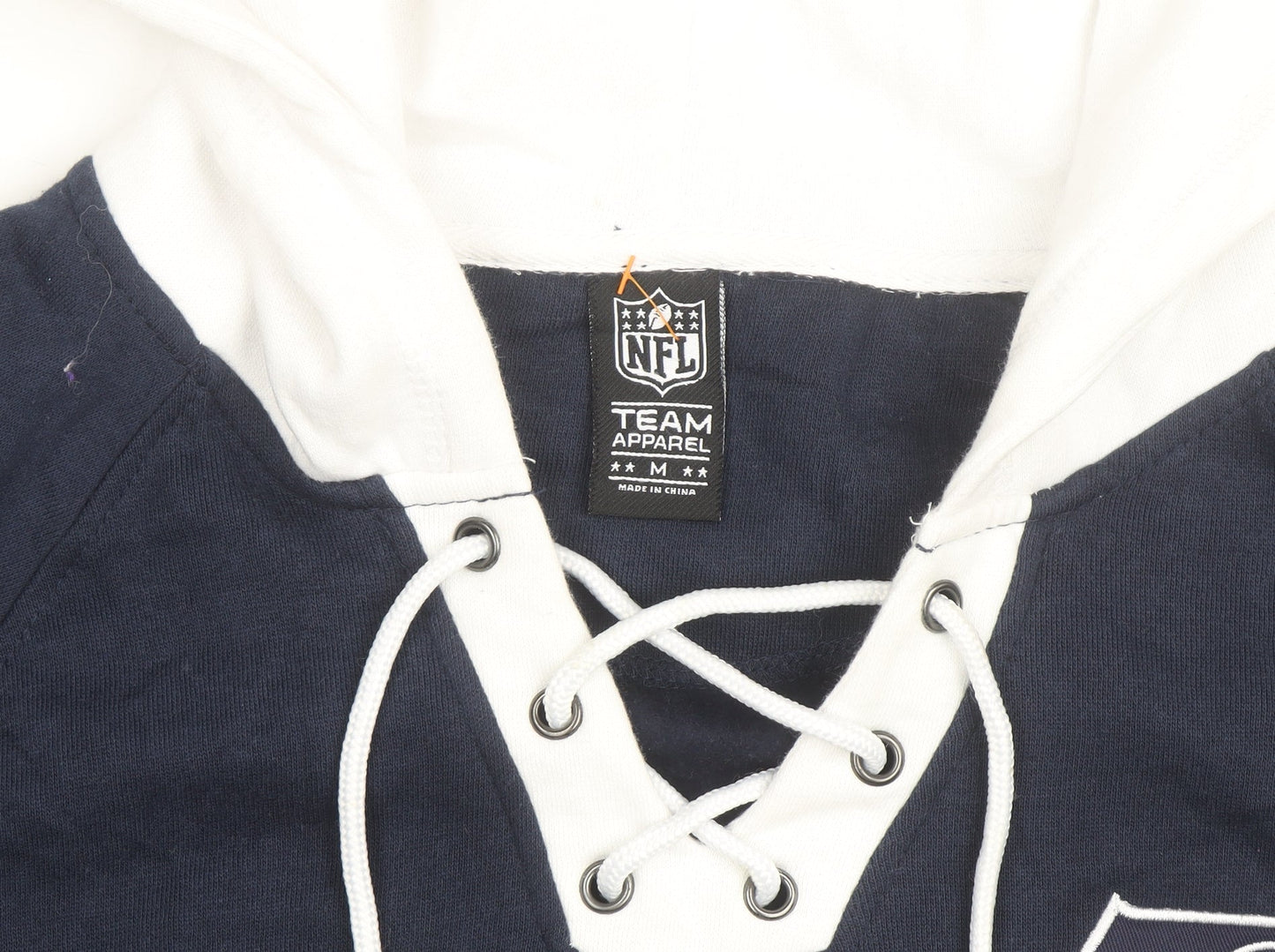 NFL Team Apparel Men’s Blue Seattle Seahawks Lace Up Hoodie M