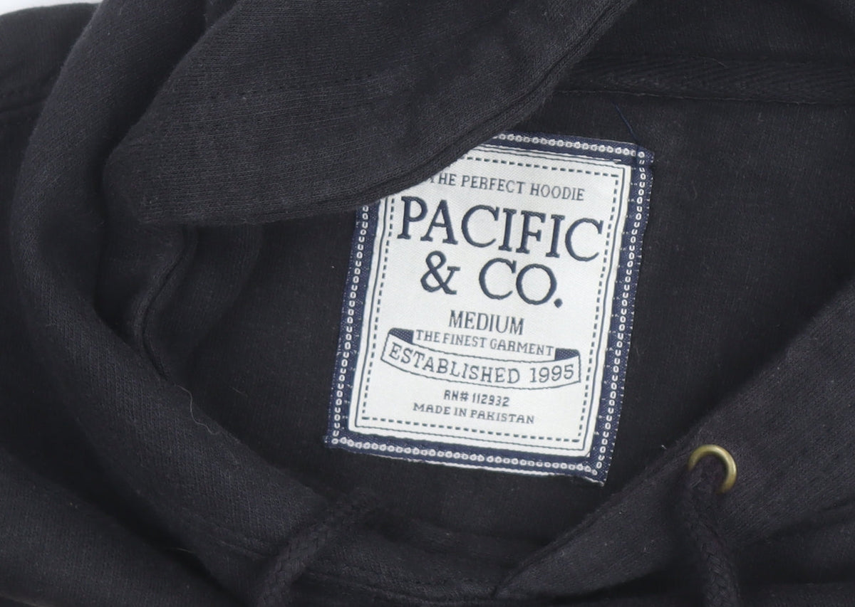 Pacific & Co Men's Black Pullover Hoodie Medium Key West Print