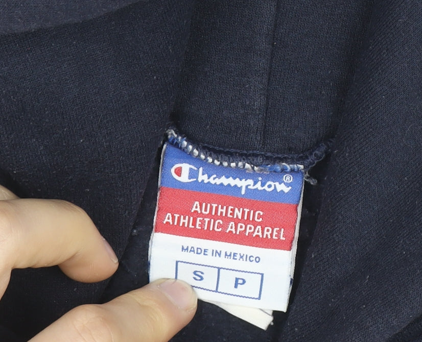 Champion Men's Blue Delaware Pullover Hoodie Size S Regular Fit