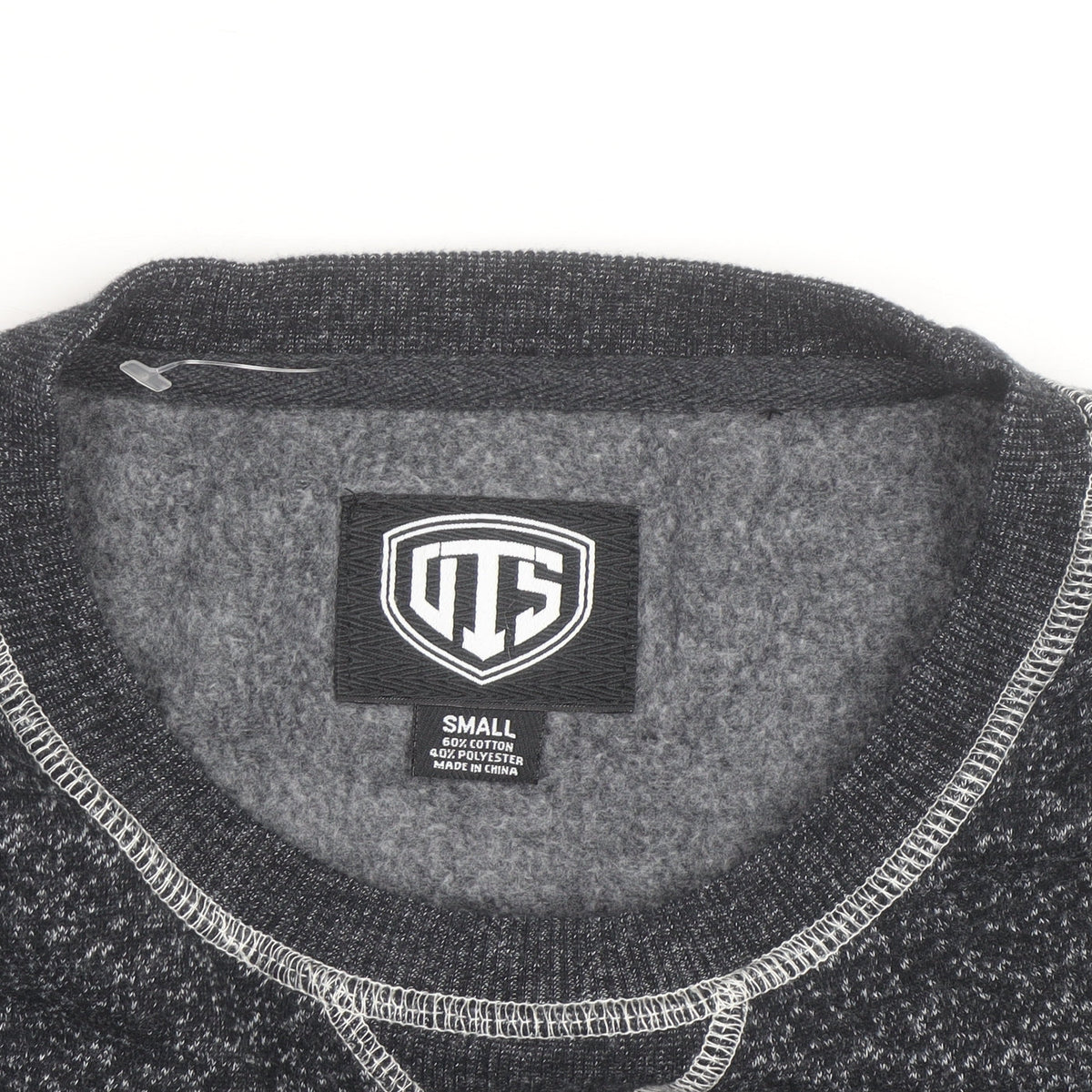 OTS Men's Grey Panthers Graphic Crew Neck Sweatshirt Size S