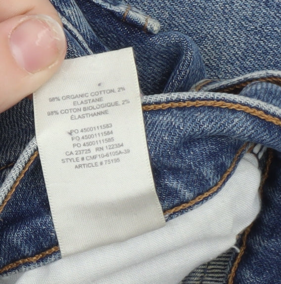 Denim Forum Women's Blue Straight Leg Jeans Size 27