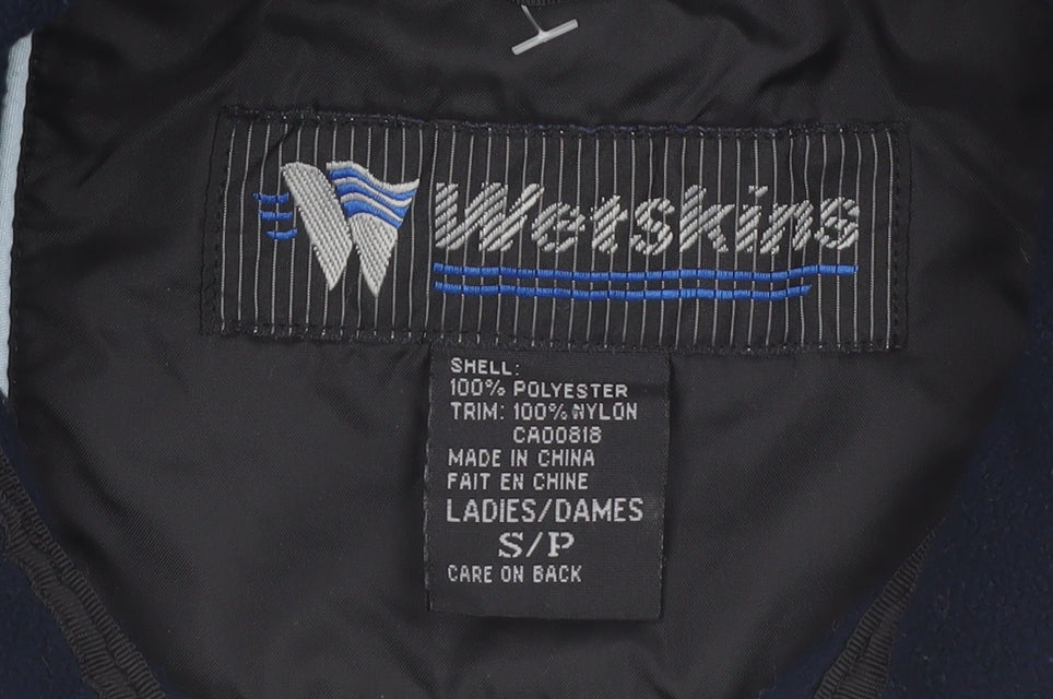 Wetskins Womens Blue Fleece Zip Jacket Size S Full Zip Outdoor