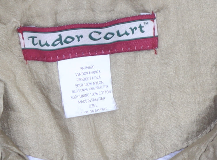 Tudor Court Women’s Beige L Windbreaker Nylon Jacket