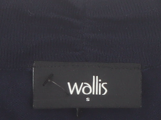 Wallis Women Navy Blue Cardigan Small Viscose Blend Knitwear
