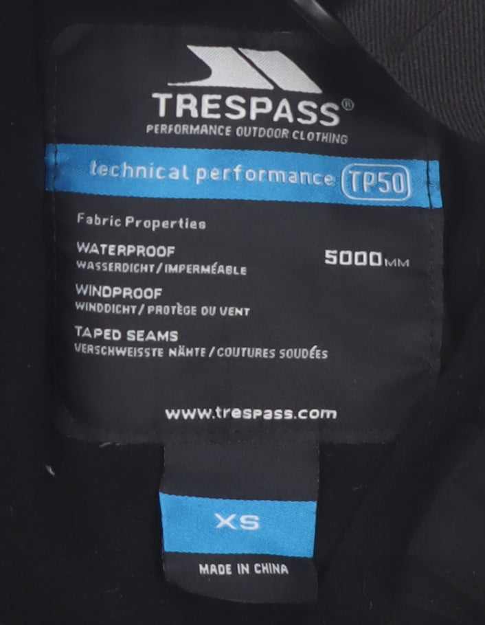 Trespass Women’s Black XS Snow Pants Waterproof Windproof Winter
