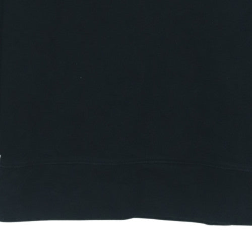 Levi's Men's Black Small Logo Crew Neck Fleece Sweatshirt