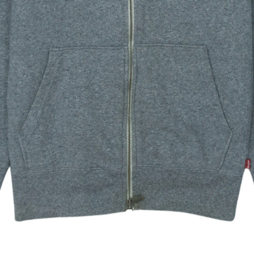 Levi's Men's Grey Full Zip Hoodie Size M Fleece Sweatshirt