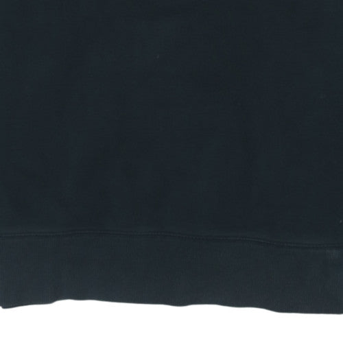 Nike Men's Black Crew Neck Fleece Sweatshirt M Regular Fit