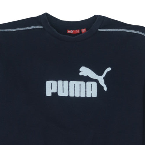 Puma Men's Blue XL Pullover Crew Neck Fleece Sports Sweatshirt