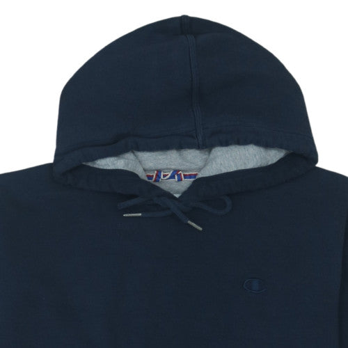 Champion Men's Blue Pullover Hoodie M Regular Fit Fleece Sweatshirt