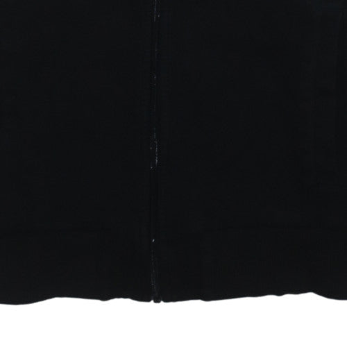 Calvin Klein Men's Black Full Zip Sweatshirt M Logo Trim Fleece