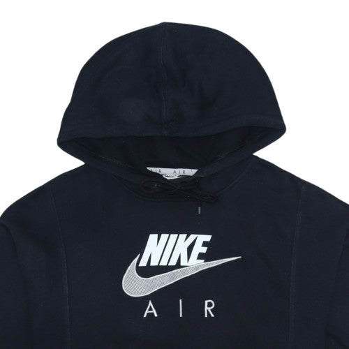 Nike Men's Black Pullover Hoodie Small Fleece Logo Sportswear