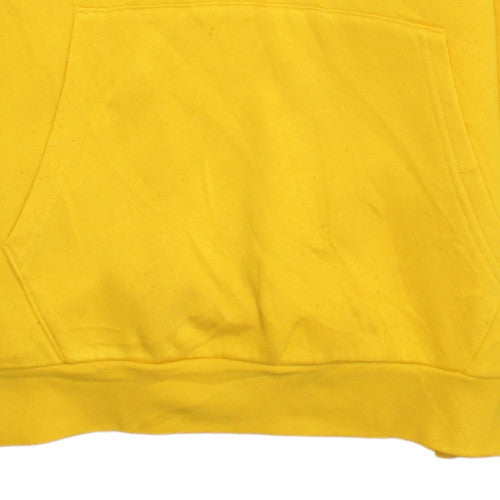 Champion Boys Yellow Pullover Hoodie 13-14 Years Graphic Fleece Sweatshirt