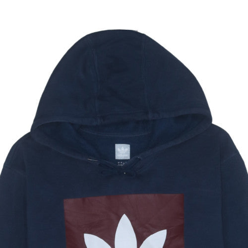 Adidas Men's Blue Pullover Hoodie L Regular Fit Sportswear