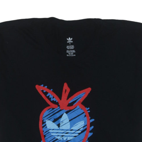 Adidas Men Black NYC Graphic Print Cotton T-Shirt Size L