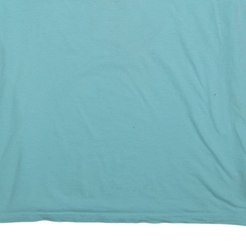 Columbia Men's Blue 2XL Graphic Logo T-Shirt Summer Casual
