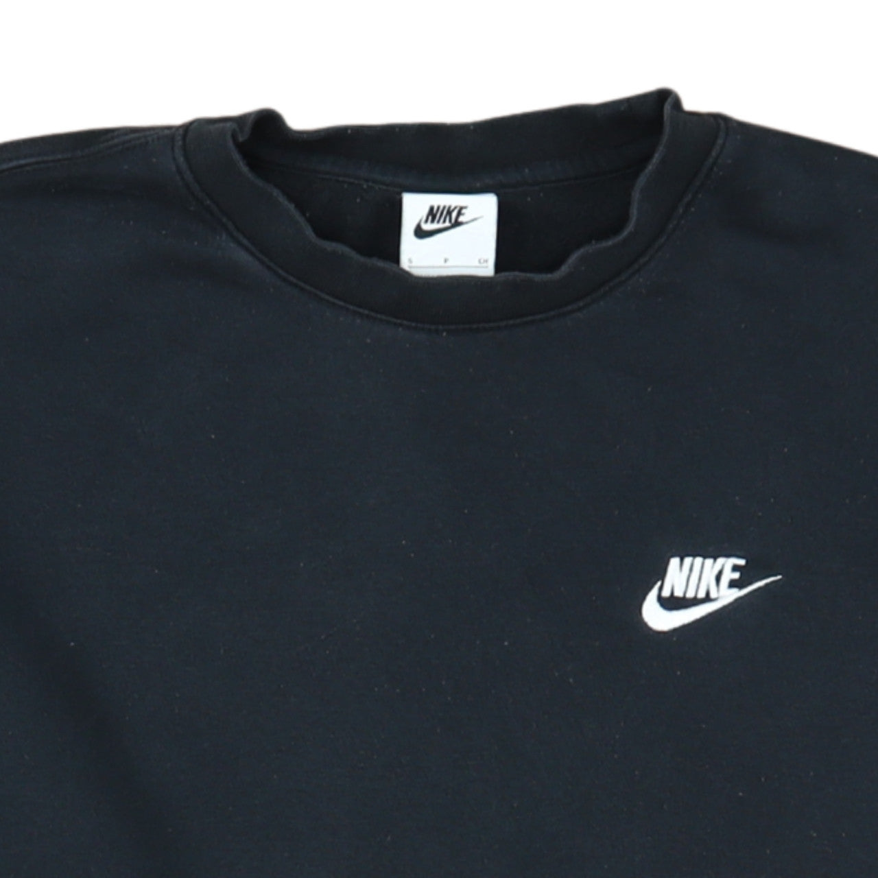 Nike Men's Black Small Crew Neck Pullover Sweatshirt
