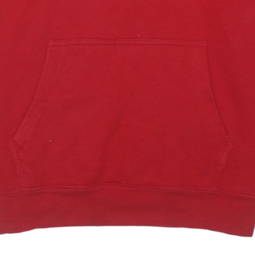 Gap Men's Red Pullover Hoodie M Cotton Blend Classic Style