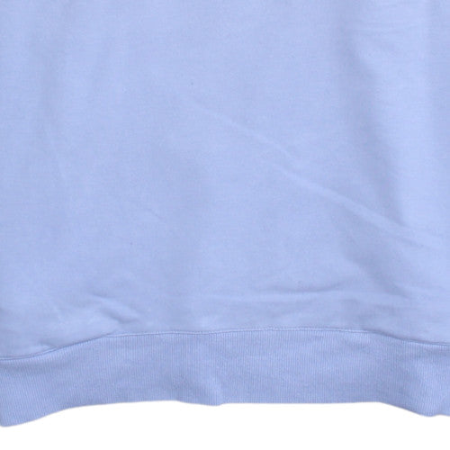 Fila Men's Blue Crew Neck Long Sleeve Cotton Blend Sweatshirt - Size L