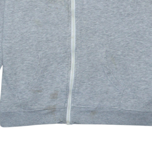 George Women Grey Full Zip Hoodie Size 22 Cotton Blend Casual