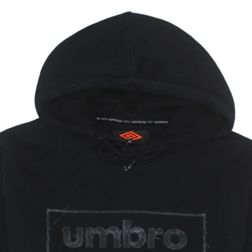 Umbro Men's Black L Pullover Hoodie Sports Fleece Sweatshirt