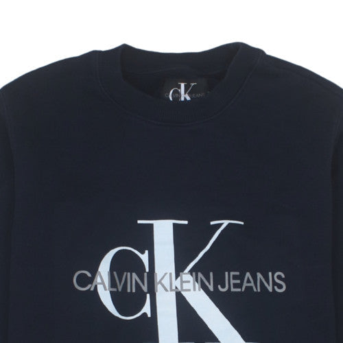Calvin Klein Jeans Men's Blue Logo Crew Neck Sweatshirt M