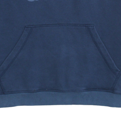 Adidas Men's Blue XL Pullover Hoodie with Logo Graphic