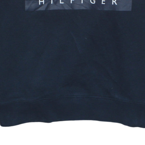 Tommy Hilfiger Men's Blue Logo Pullover Sweatshirt L
