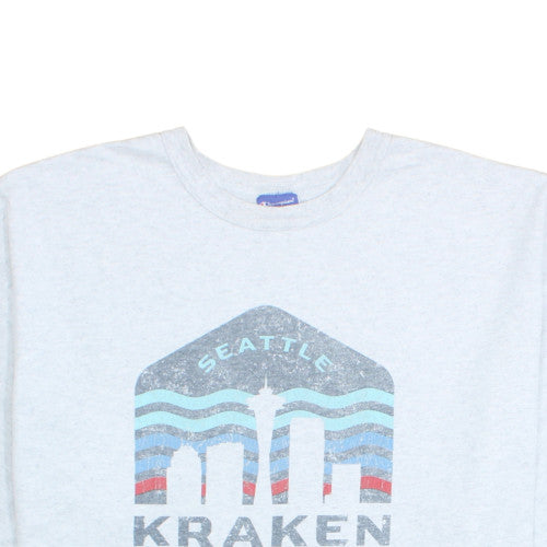 Champion Men’s Grey Seattle Kraken Hockey Club Graphic T-Shirt XXL