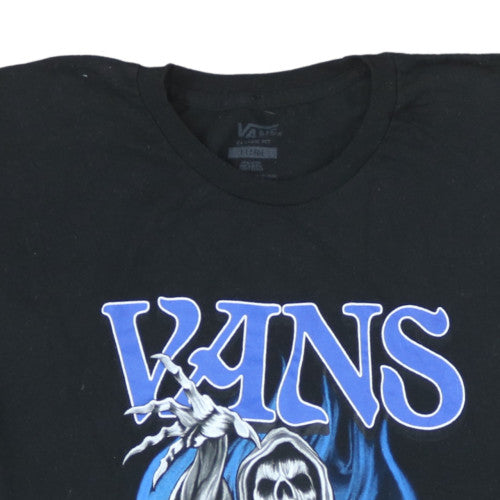 Vans Men's Black L Classic Fit Skull Graphic T-Shirt