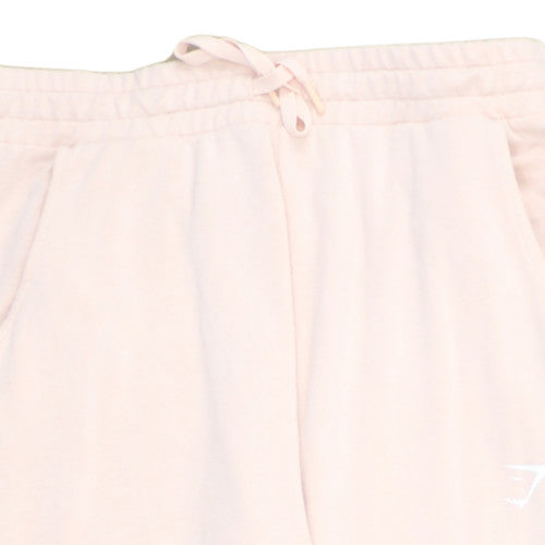 Gymshark Women Pink L Joggers Viscose Blend Drawstring Cuffed Trousers