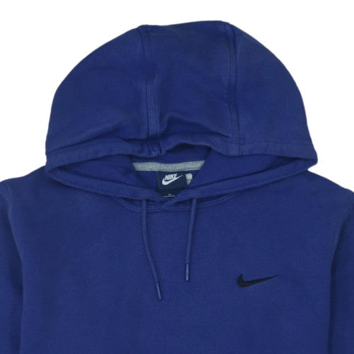 Nike Women's Blue Pullover Hoodie Medium Cotton Blend Sweatshirt