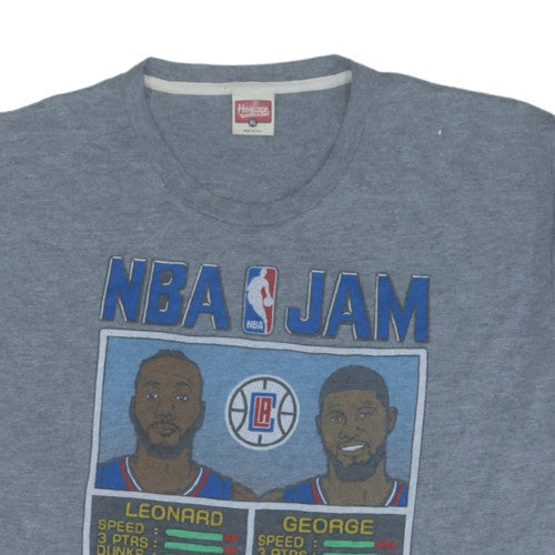 Homage Men's Grey NBA Jam T-Shirt Size XL Graphic Print