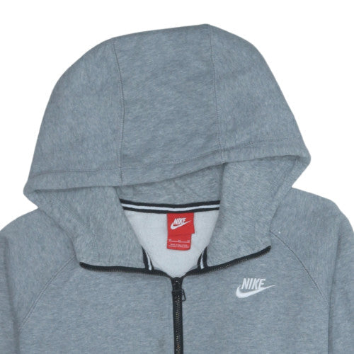 Nike Men's Grey Full Zip Hoodie M Regular Fit Sportswear