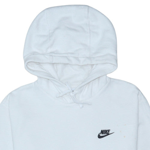 Nike Men’s White Pullover Hoodie S Regular Fit Fleece Sweatshirt