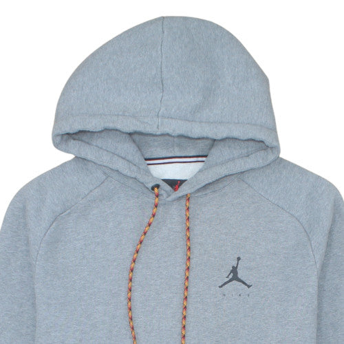 Jordan Men's Grey Pullover Hoodie M Graphic Fleece Sweatshirt