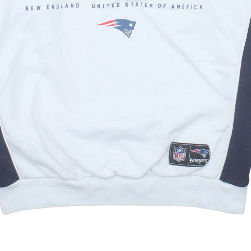 Primark NFL Men’s White Sweatshirt XL Patriots Graphic Pullover