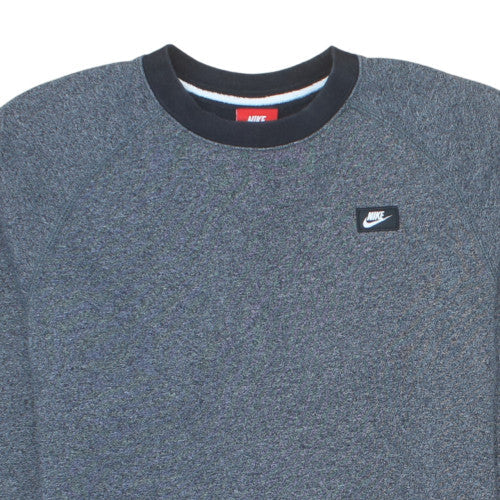 Nike Mens Grey Crew Neck Sweatshirt Small Classic Logo Pullover