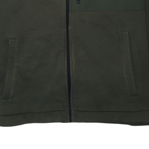 Napapijri Mens Green XL Full Zip Hoodie Jacket