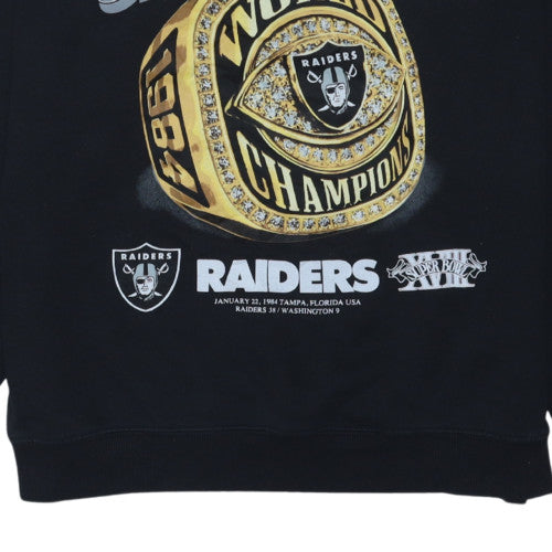 Cotton On Men’s Black Raiders Super Bowl Sweatshirt M Regular Fit
