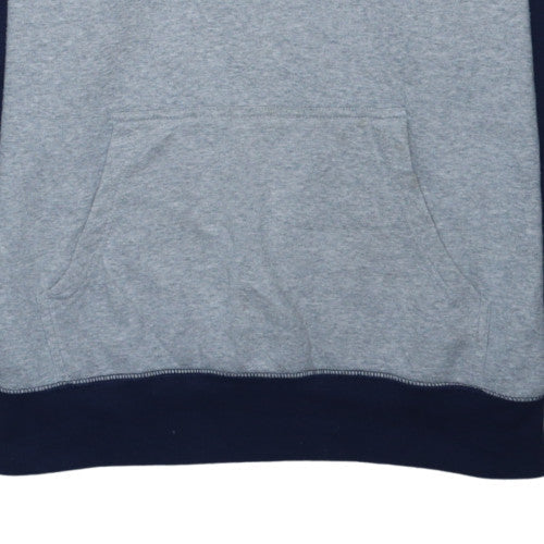 Champion Men's Grey 2XL Pullover Hoodie with Logo and Pockets
