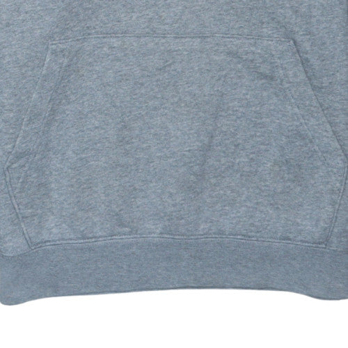 Nike Men's Grey Pullover Hoodie Small Fleece Regular Fit