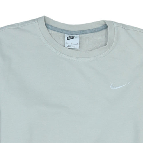 Nike Men's Grey Cotton Crew Neck Sweatshirt M Classic Fit