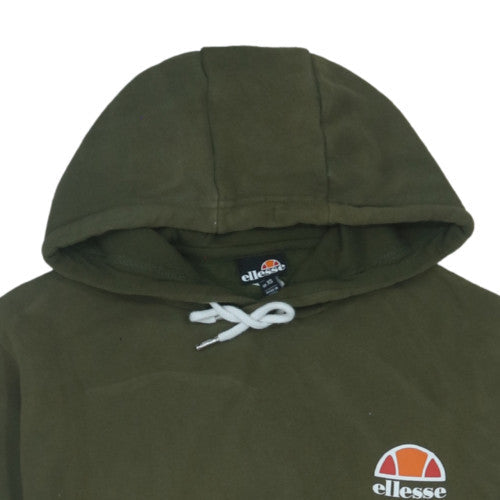 Ellesse Men's Green Pullover Hoodie XS Regular Fit Logo