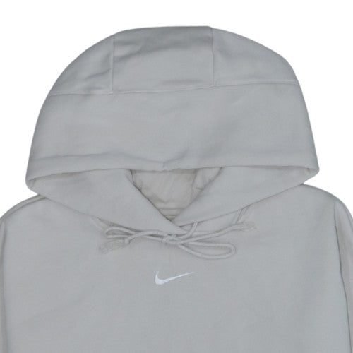 Nike Men's Beige Pullover Hoodie M Fleece Lined Regular Fit