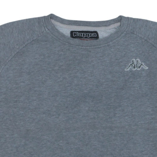 Kappa Mens Grey Medium Crew Neck Pullover Sweatshirt