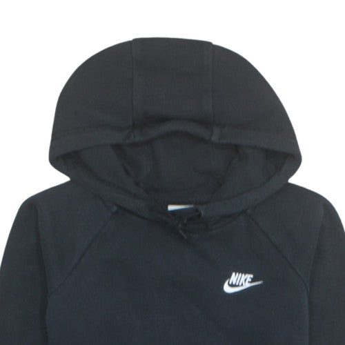 Nike Men's Black XS Pullover Hoodie Fleece Logo Regular Fit