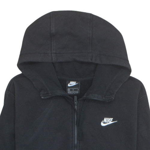 Nike Mens Black Full Zip Hoodie M Fleece Sweatshirt