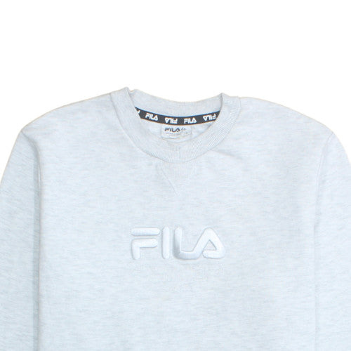 Fila Womens Grey Crew Neck Pullover Sweatshirt Size 18