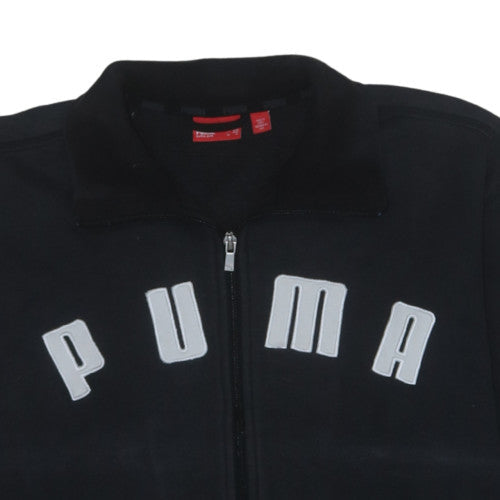 Puma Men's Black Full Zip Fleece Sweatshirt M Regular Fit